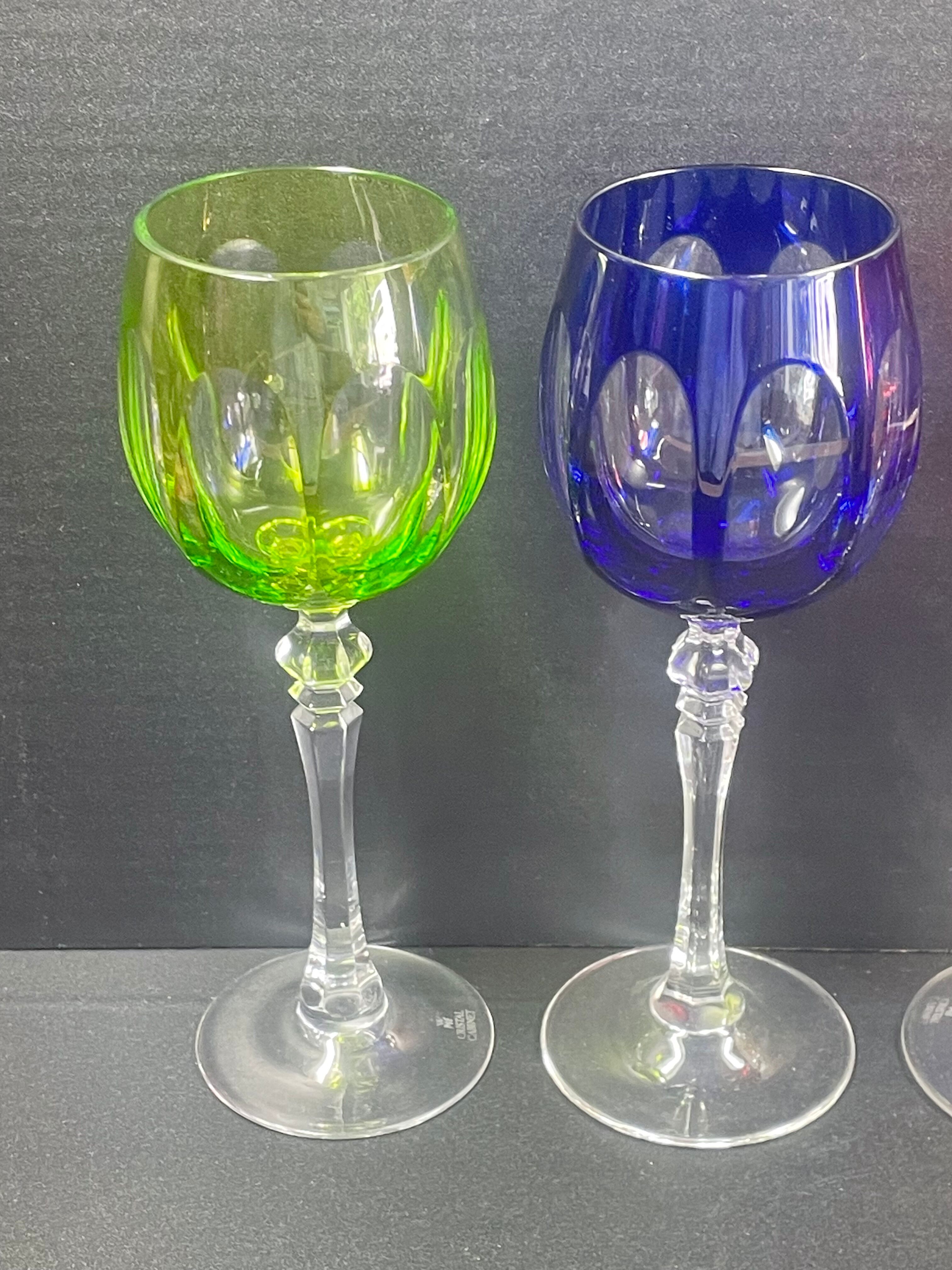 5 crystal stemmed glasses Cabinet WMF 21 cm