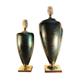 Ceramic lamps by Robert de Schuytener (c. 1980)