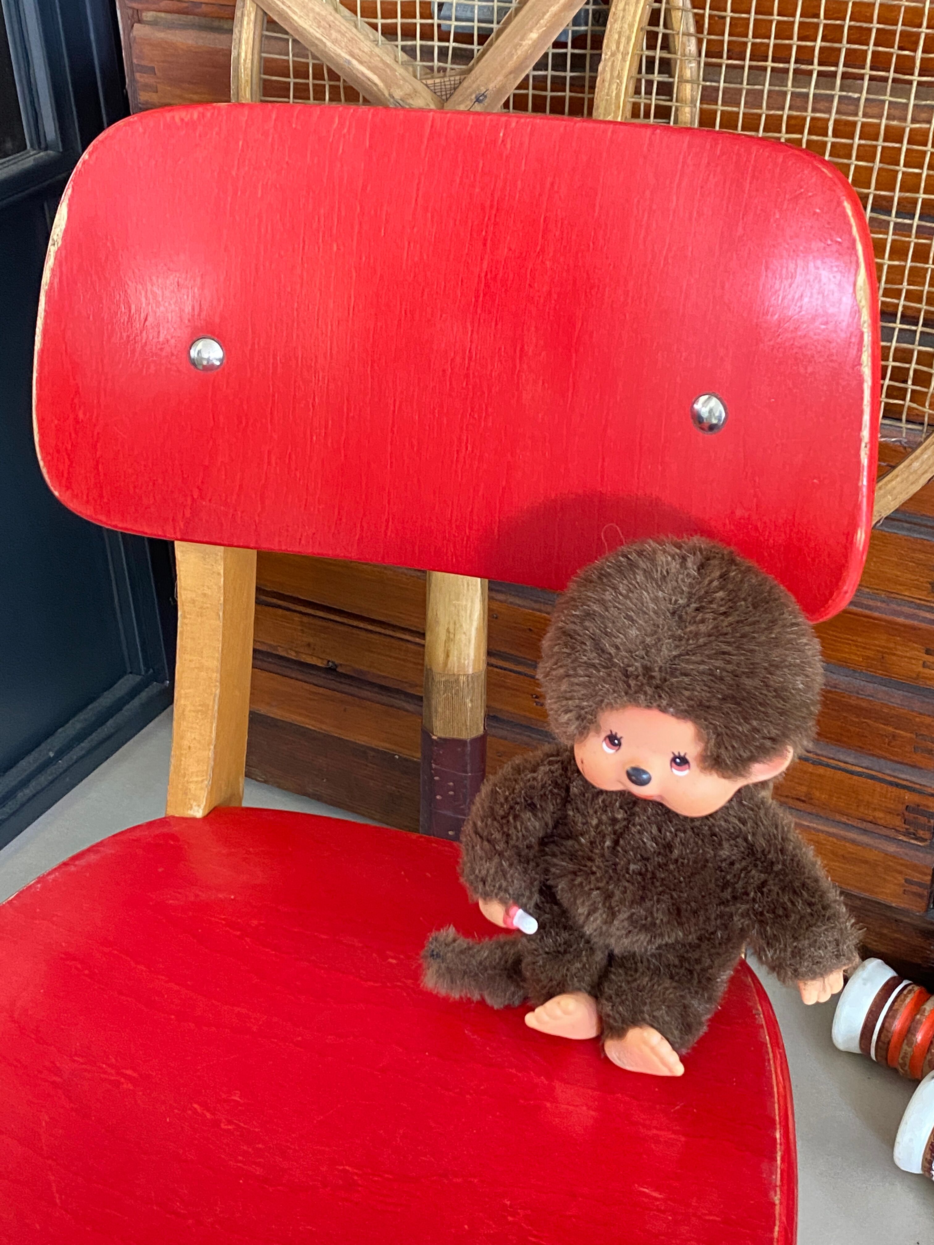 Chaise enfant Casala vintage rouge