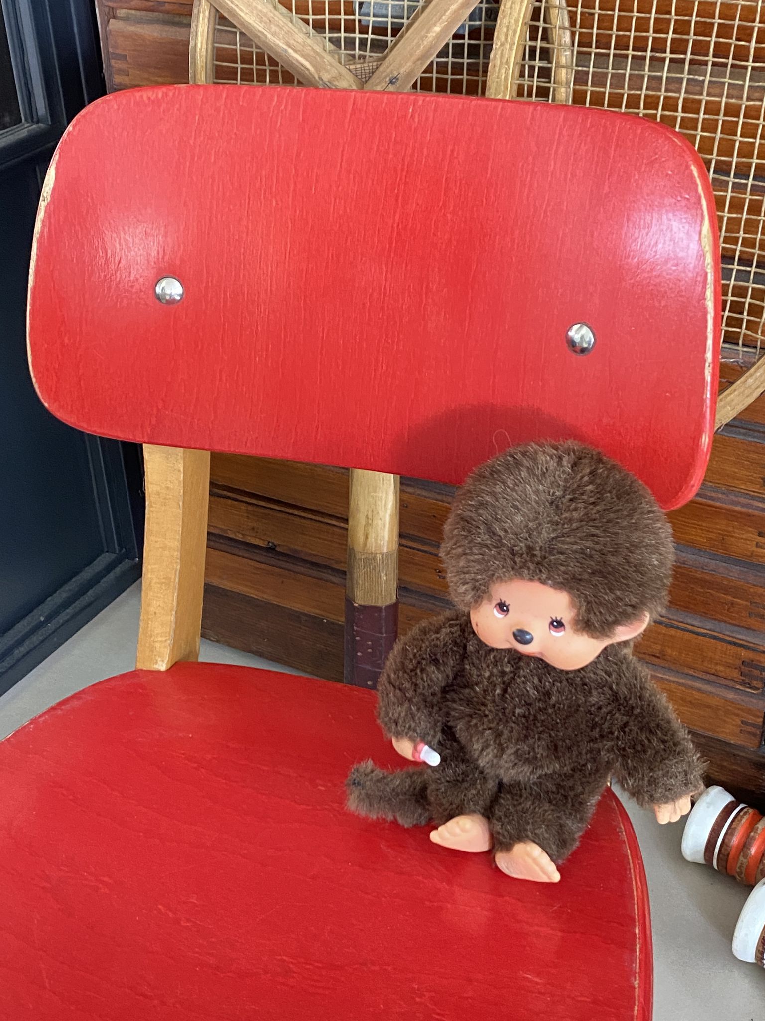 Vintage red Casala children's chair