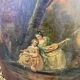 Secretary louis XV curved, varnish Martin, marquetry