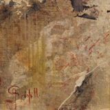 Andrea Spinelli, Italian Abstract Urban Expressionist, 20th Century, Acrylic & Canvas