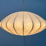 Mid-century modern Cocoon pendant lamp by Friedel Wauer for Goldkant Leuchten, Germany, 1960s.