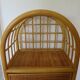 Vintage Library - 2 drawers - Woven rattan cupboard - 1980s - natural