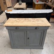 Louis Philippe buffet in grey patina