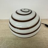 Swirl Zebra table lamp murano glass , 1970’s