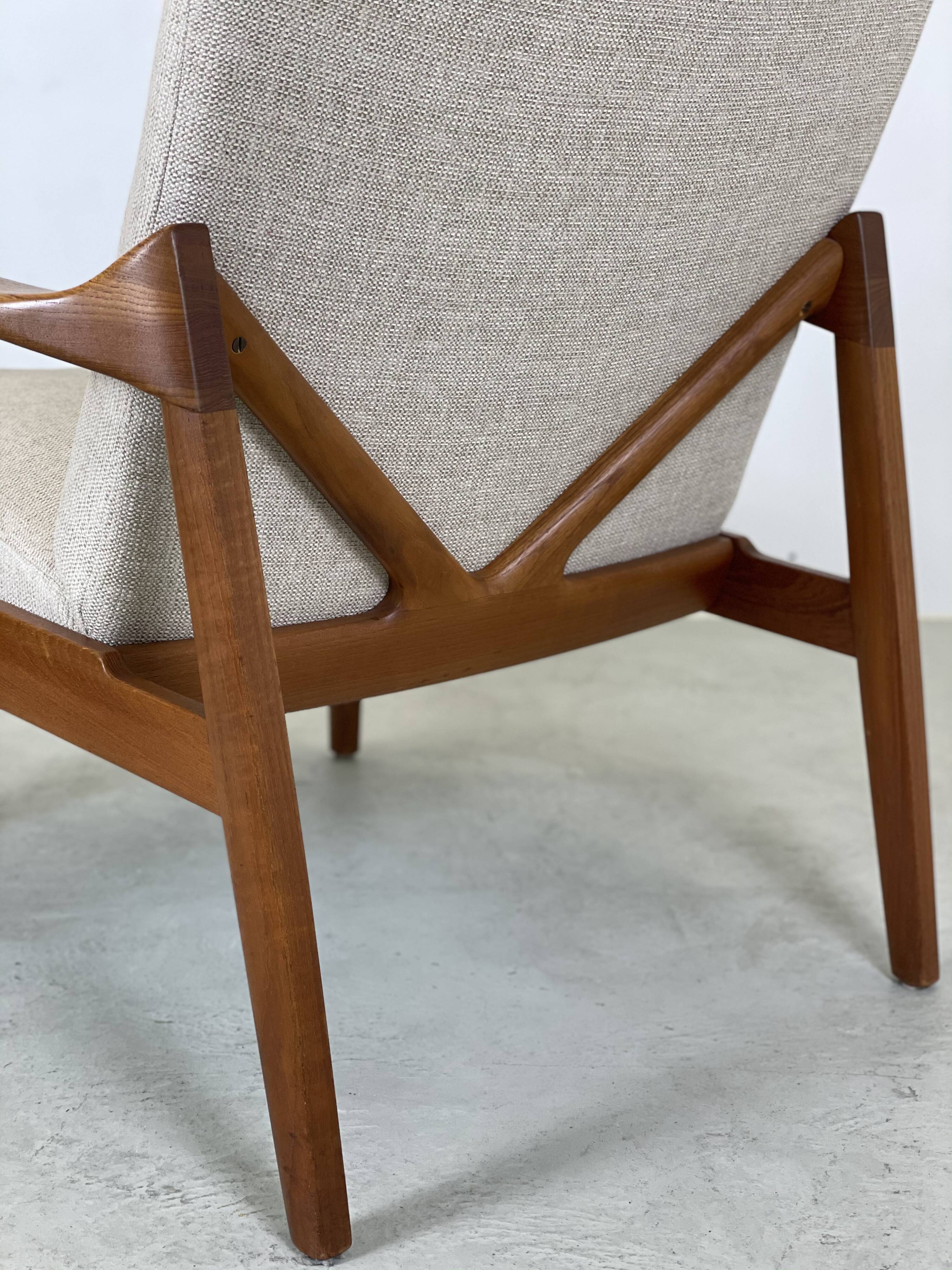 Danish lounge chairs by Edvard Kindt Larsen & Tove Kindt Larsen for France & Daverkosen, 1950s