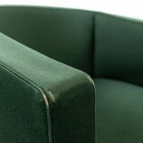 Vintage Mid Century Clubchairs - Cocktail Chairs in dark green fabrics 60s