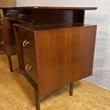 Mid-Century Retro Vintage Teak Floating-Top Desk by GPlan E. Gomme – 1960