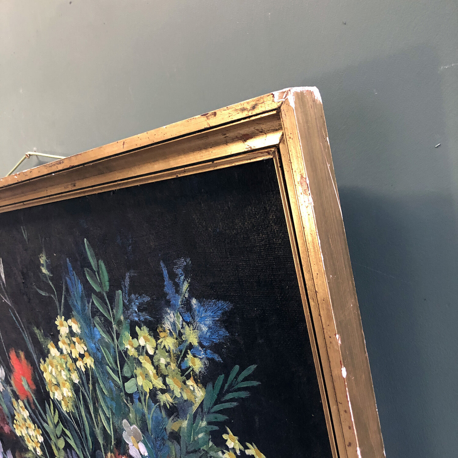 Painting 1957 "country bouquet"