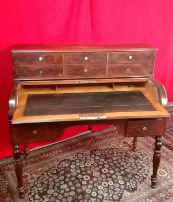 Bureau à cylindre en acajou 19 éme
