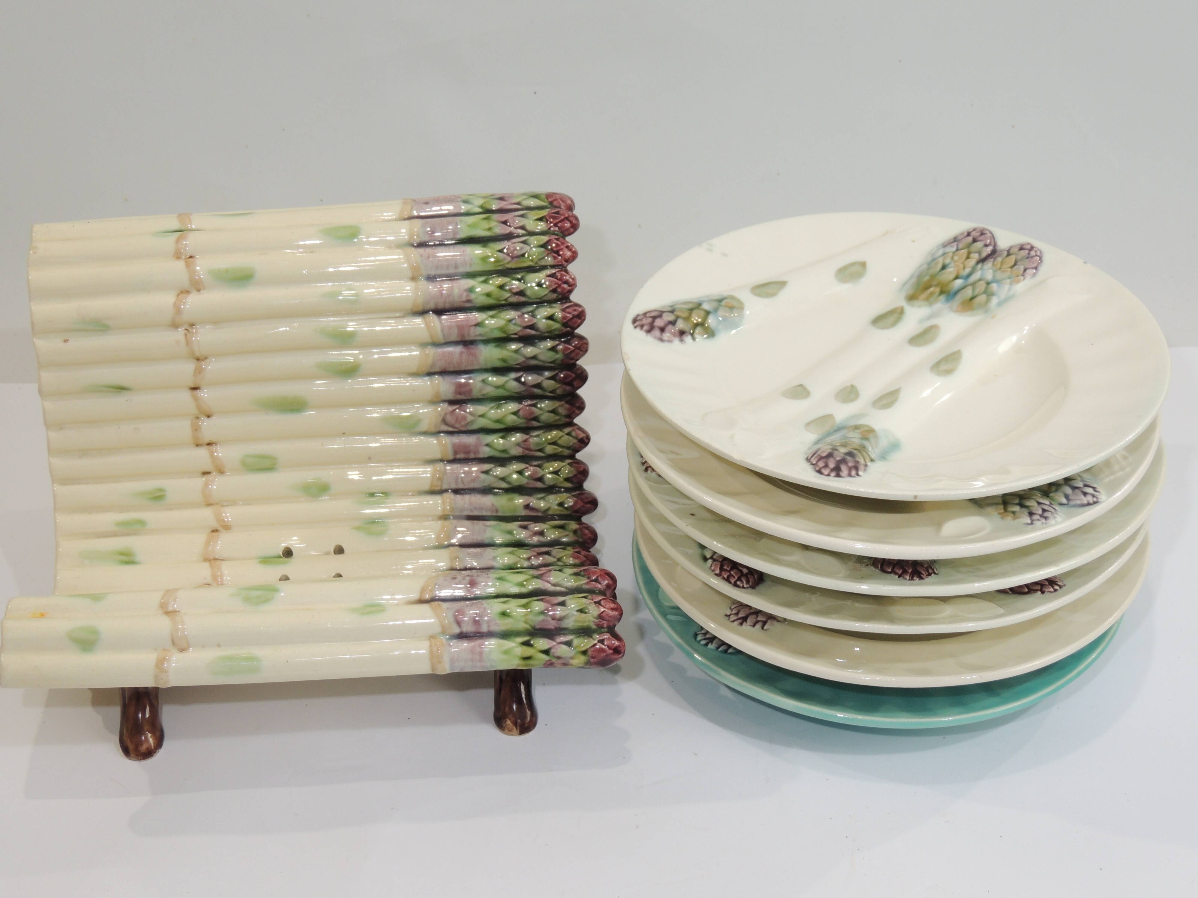 Asparagus service /luneville k g /vintage