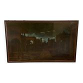 « Architectures idéales », huile sur toile, XVIIIème siècle
