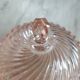 Pink glass candy box
