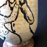 Vase Henri de Toulouse-Lautrec follower La goulue and Valentin le Désossé circa 1950