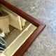 Dark wooden mirror ☐ 40 x 29.5 cm