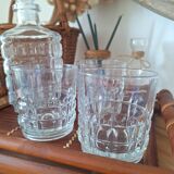 Vintage Whiskey Decanter and Glasses