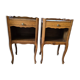 Pair of Louis XV style oak bedside tables