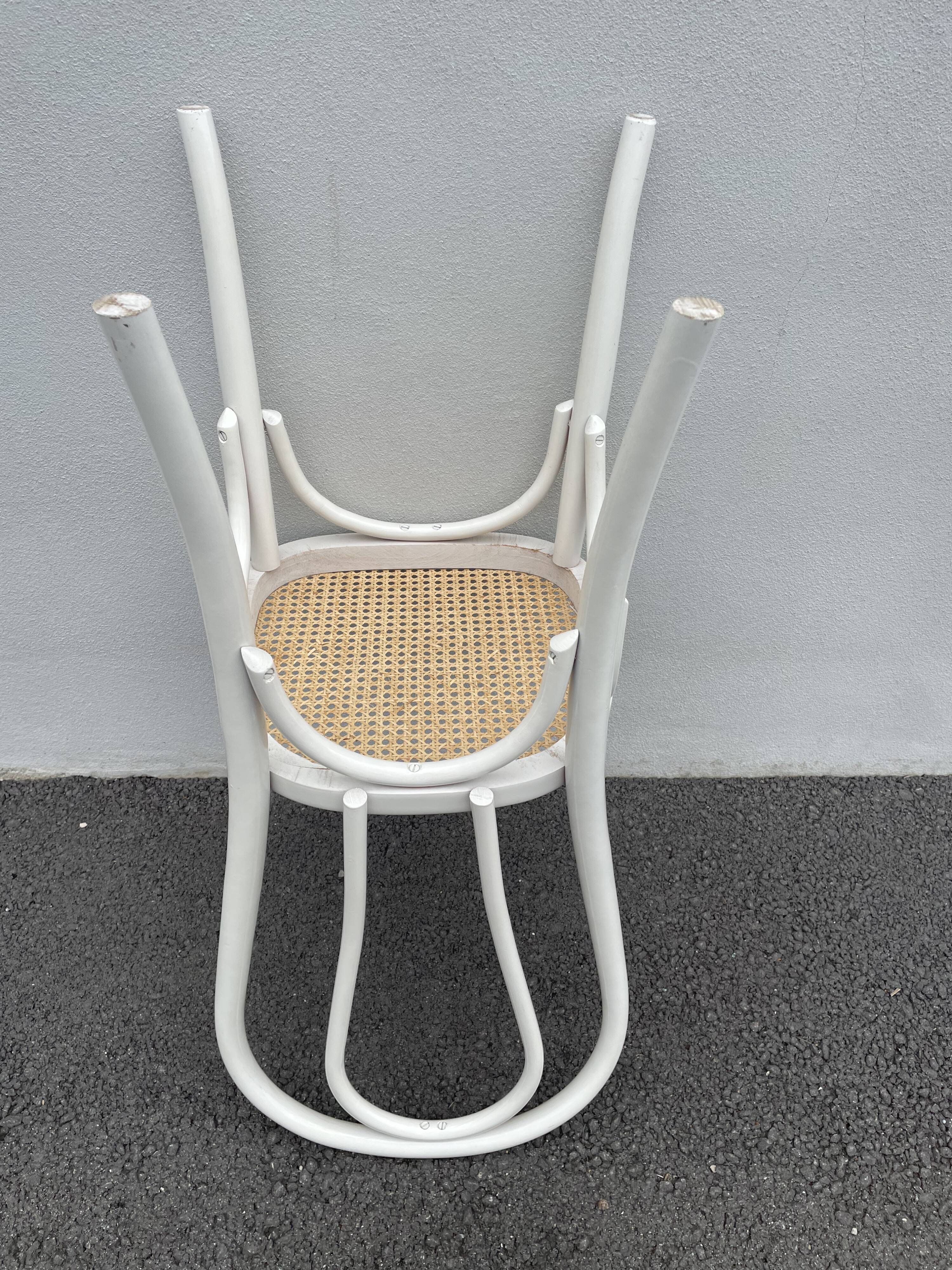 Canned bistro chair