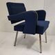 Paire de fauteuils "president" de jacques adnet 1950 vintage 50s 1950s