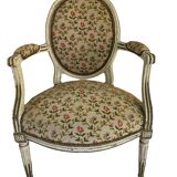 Set of medallion armchairs Louis XVI period 18th