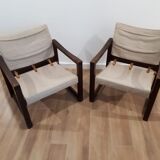 Pair of diana chairs, sweden, 70s