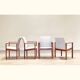 Suite de quatre fauteuils de Dyrlund en teck