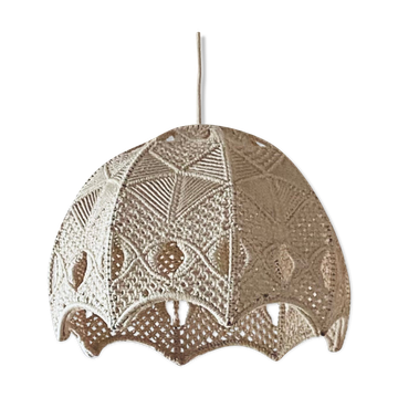 Bohemian macramé pendant light