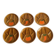6 assiettes compartimentées vintage