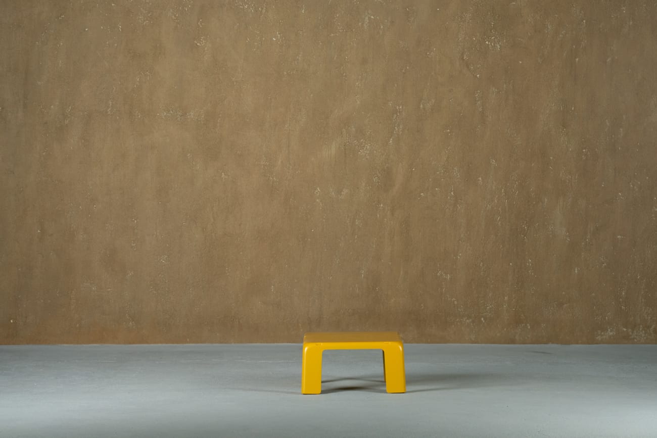 Yellow Amanta coffee table by Mario Bellini for C&B Italia, Italy, 1970s