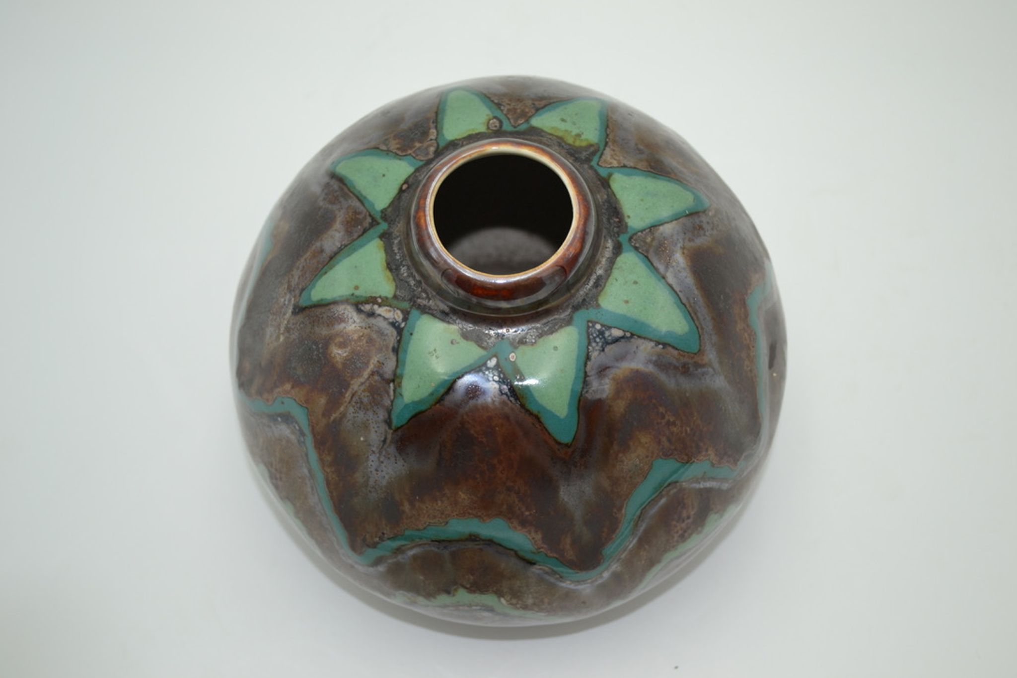 Vase Thistle Art deco porcelain from Limoges by Camille Tharaud