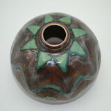 Vase Thistle Art deco porcelain from Limoges by Camille Tharaud