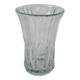 art deco style molded glass vase 1950
