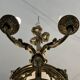 Joli lustre XIXe de style Louis XVI en bronze doré