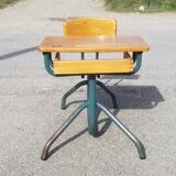 Vintage 1-seater school desk 50