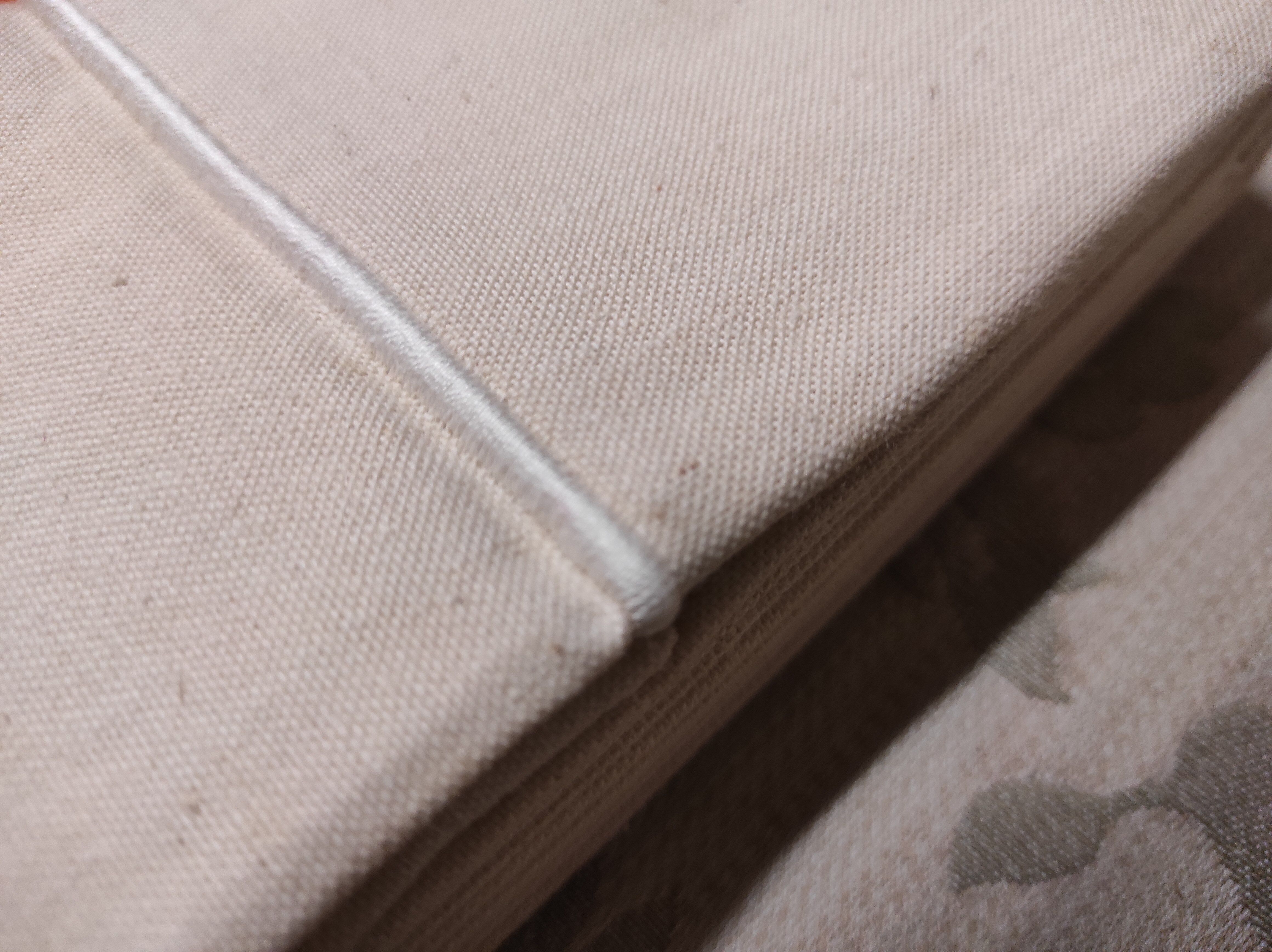 Vintage french linen and cotton sheet
