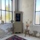 Corner display cabinet from the 1950s