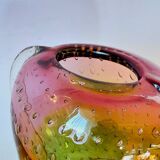 Bubble glass strawberry vase from Murano, 1960