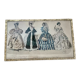 Framed antique print "History of Fashion"