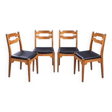 4 Danish mid-century wooden chairs