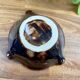 Ceramic ashtray with vintage rooster design