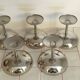 Set of 5 ice cream cups on a stand, in 18/10 stainless steel. (ref 5)