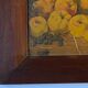 Oil on panel e croizet still life with apples grapes late nineteenth century