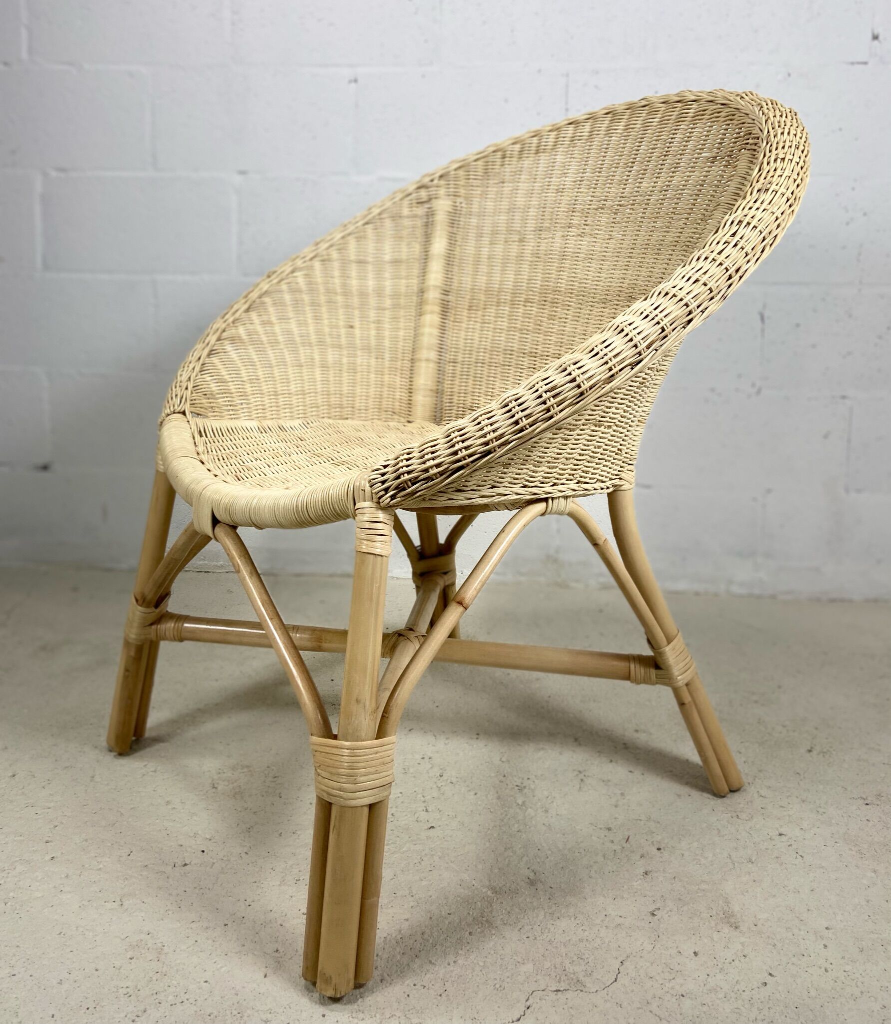 Rattan armchair