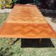 Cherry wood table in Louis XV style