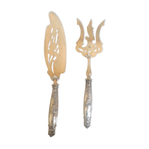 Paire de couverts à poisson fin