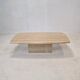 Italian coffee table in travertine, 1980s