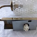 Brass and bubble glass wall light