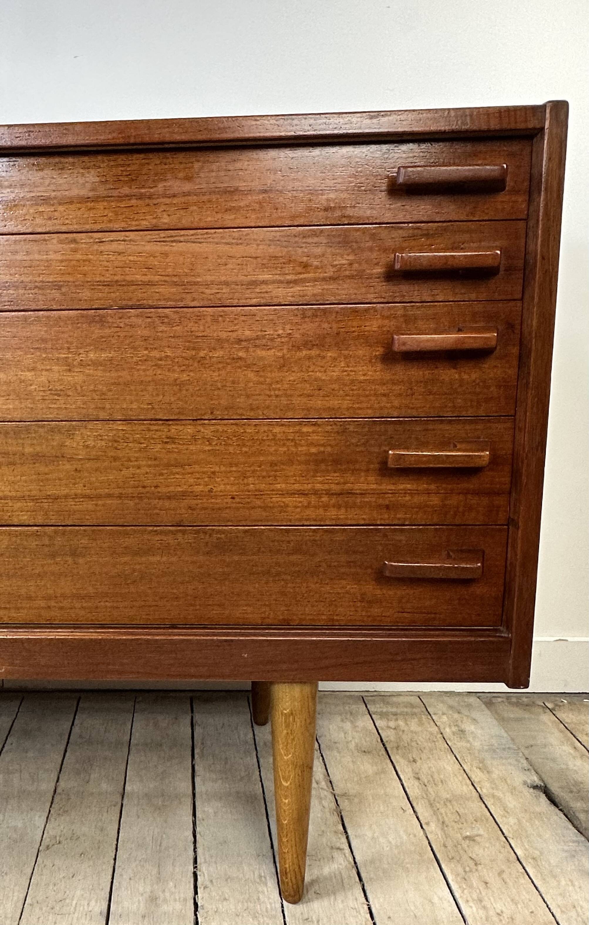 Vintage Scandinavian teak sideboard 1970s