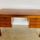 Vintage retro Danish mid-century teak desk by Bent Silberg Møbler 1960s